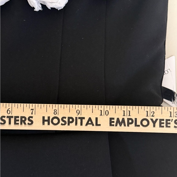 NWT Nadine Merabi Cindy Flower Detail Cocktail Minidress Women's Sz Small Black - Picture 15 of 16